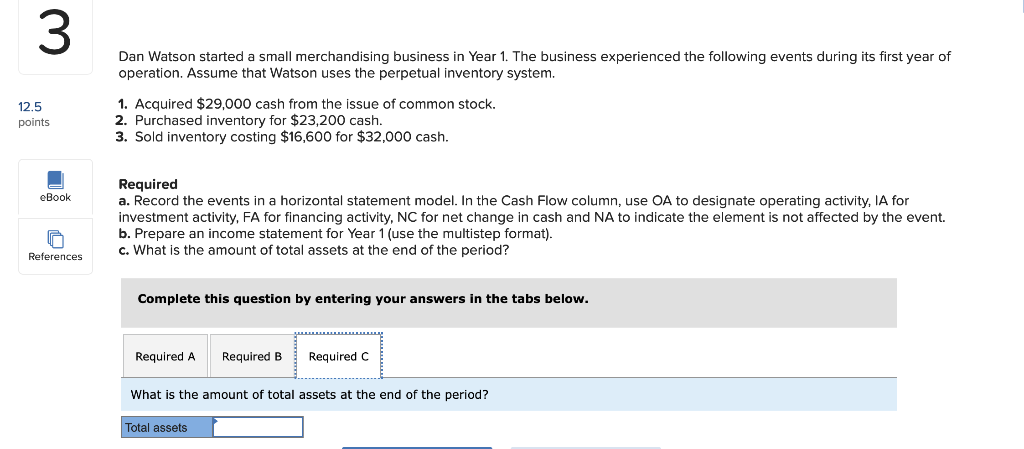 year of operation. Assume that Watson uses the perpetual inventory system. 1.