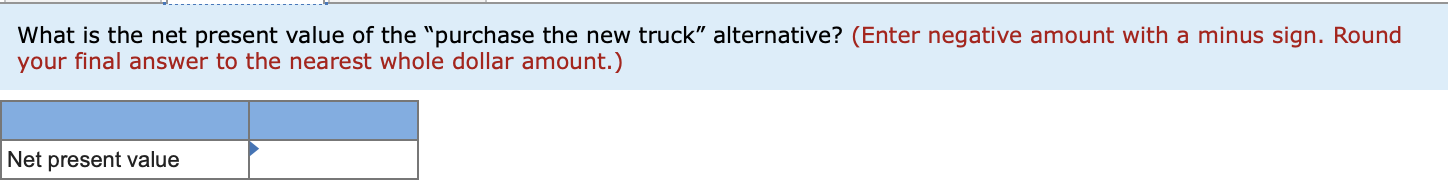 truck is worn out and must be either overhauled or replaced with