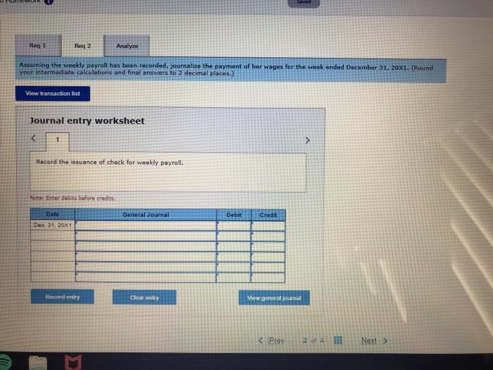 Her pay rate is $14.50 per hour and she receives overtime pay