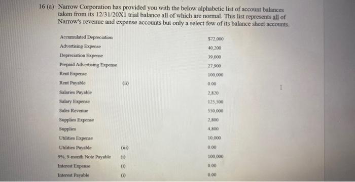 for 17 and 18 17. Continue with the facts provided for Narrow