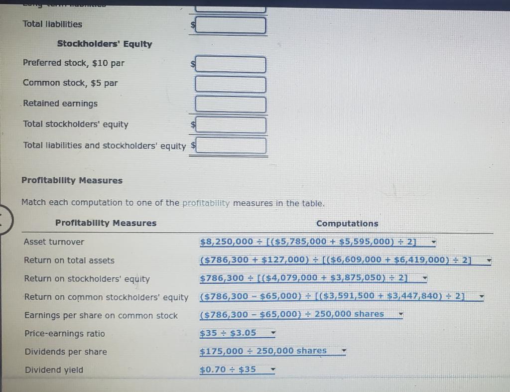 just the computations for common analytical measures, you can figure out many