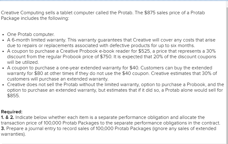  Creative Computing sells a tablet computer called the Protab. The $875