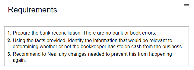 the facts provided, identify the information that would be relevant to determining