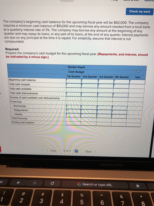 is a retailer that is preparing its budget for the upcoming fiscal