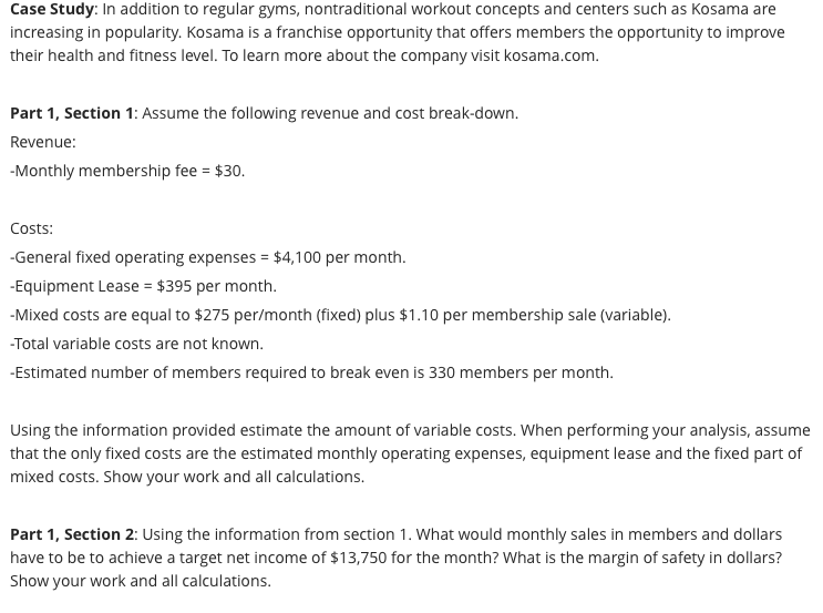 Please explain into detail section 2, how to obtain the margin
