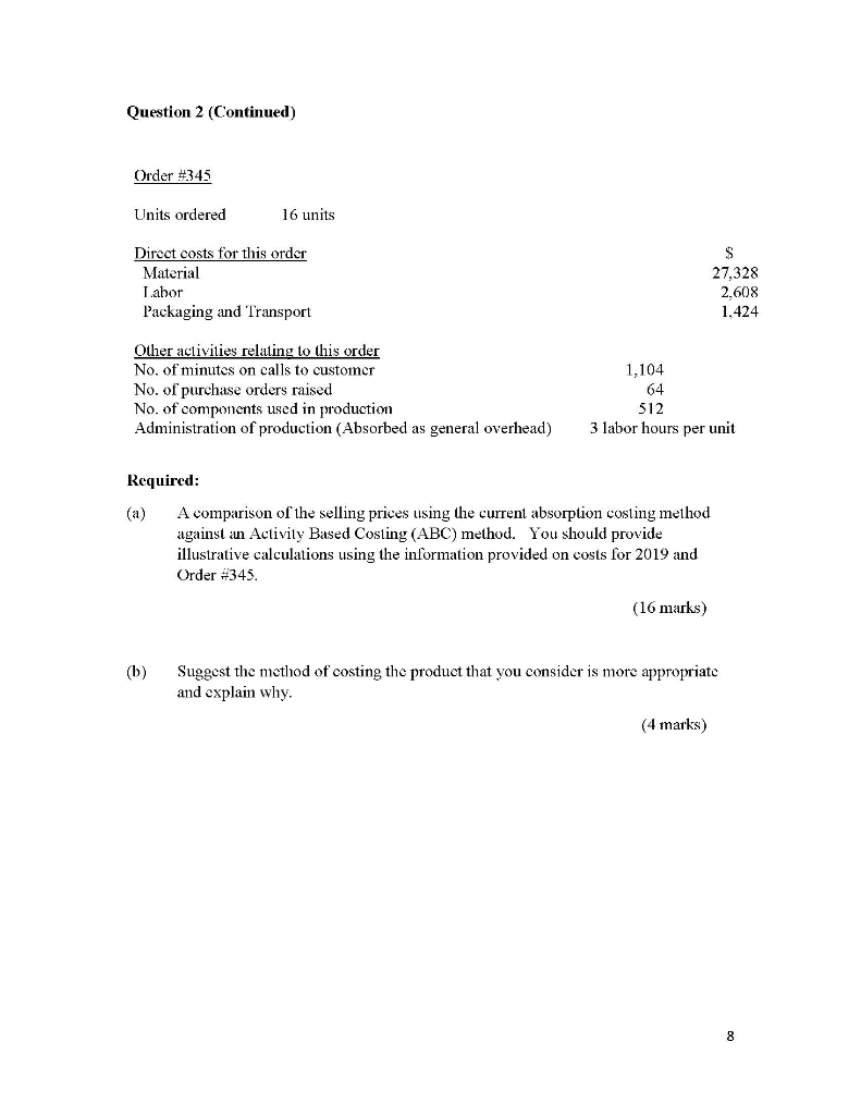 local market. Because of the competitiveness of the market, the CEO wants