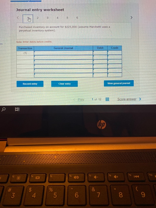 into the following transactions during the month of June (1) purchased Inventory
