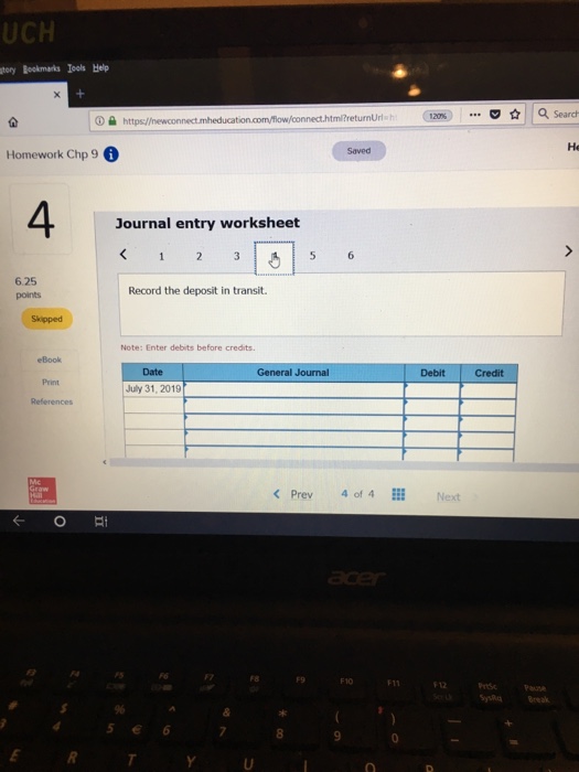 company's Cash account in the general ledger a. An electronic funds transfer