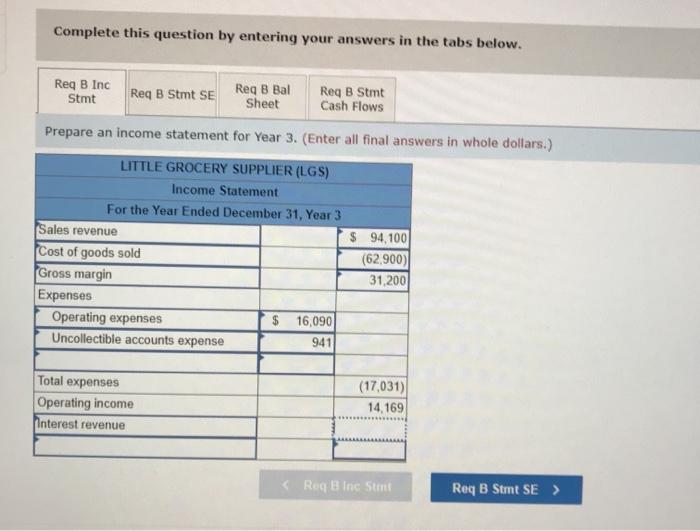 following information applies to the questions displayed below.) The following post-closing trial