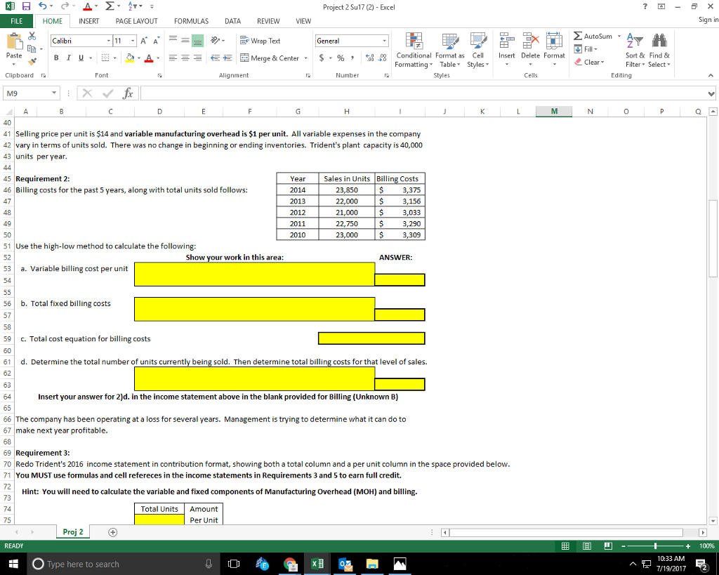 FORMULAS DATA REVIEW VIEW Sign in AutoSum Calibri General Paste B 1