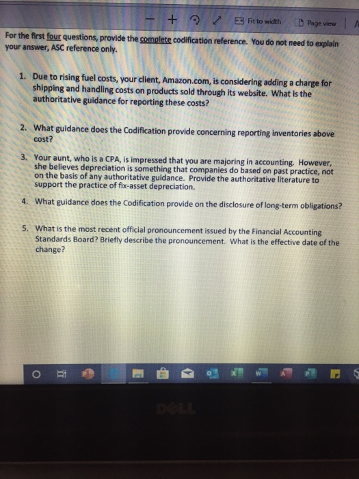  A e Fit to width Page View For the first four