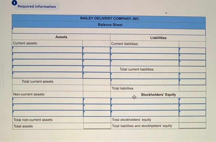 Preparing a Balance Sheet, and Evaluating the Current Ratio over Time as