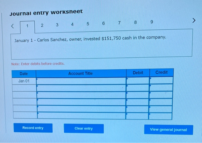 A1 Prepare journal entries for each transaction and identify the financial statement