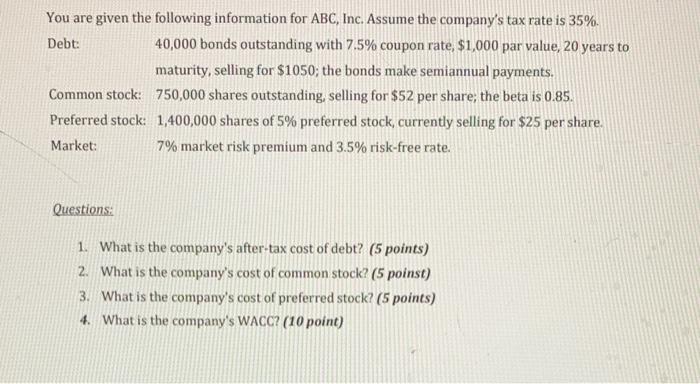 need help with using excel to find these please provide formulas for