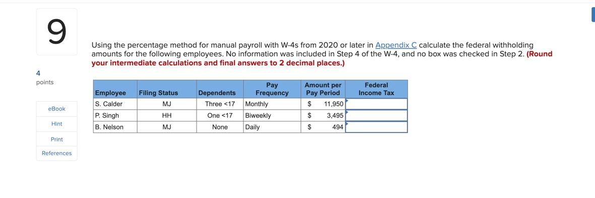 I need help to complete this thank you, Using the percentage method