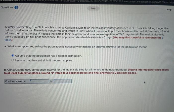  hal browser=0&launchurl=https%253A%252F%252Fnewconnect.mheducation.com%252Fs/activity, Questions Seved Help A family is relocating from St.