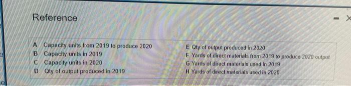 (capacity costs) for 2020 , and compare them to a benchmark for