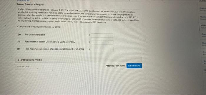  Current Attempt in Progress Indo Mining purchased and on February 1.2022at