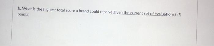 the following survey results for soft drinks. These results identify the salient