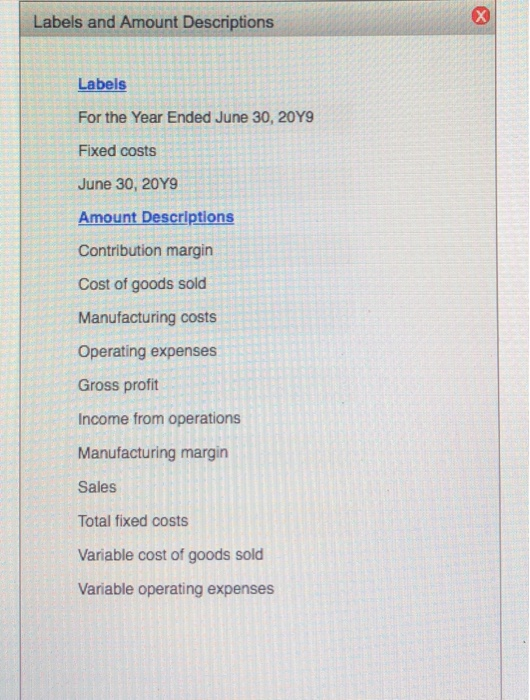 tents-small(8), medium (M), and large (L.). The inoome statement has consistendy indicated
