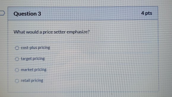 decision sunk costs opportunity costs Question 2 4 pts If we are