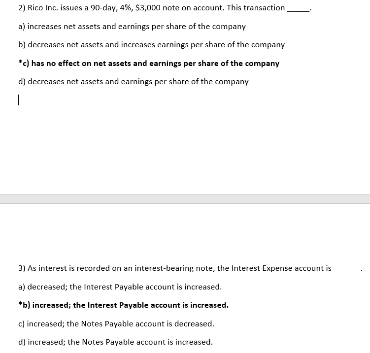 Hi! each question below has answer (Bold). Could you please explain me