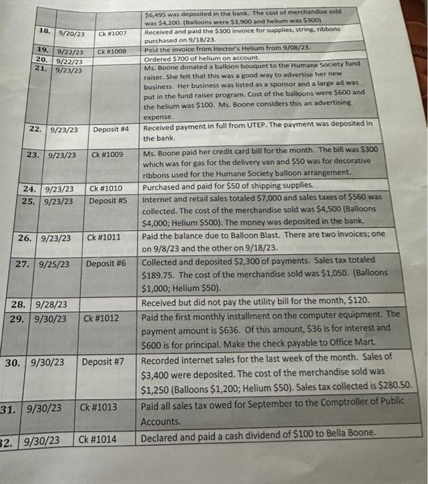 shown in the template after the instructions here. Put all debits and