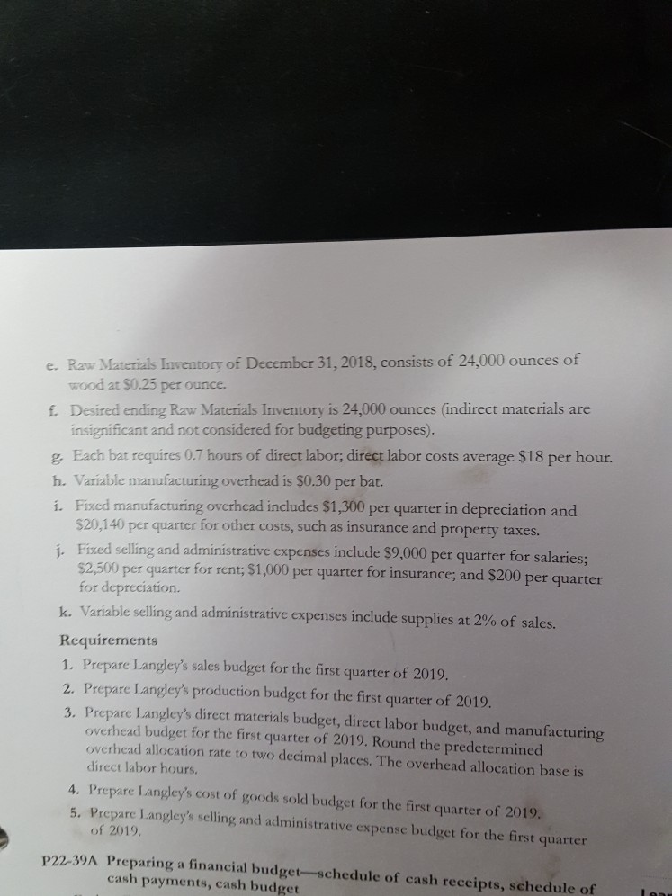 for 1st qtr 2019. Predetermined overhead rate, along with overhead allocation base.