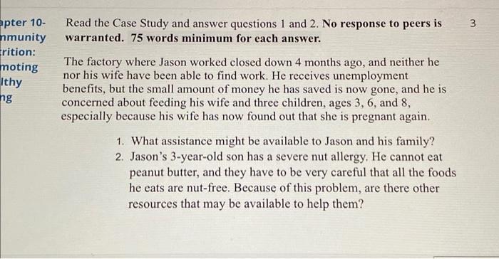  pter 10- Read the Case Study and answer questions 1 and