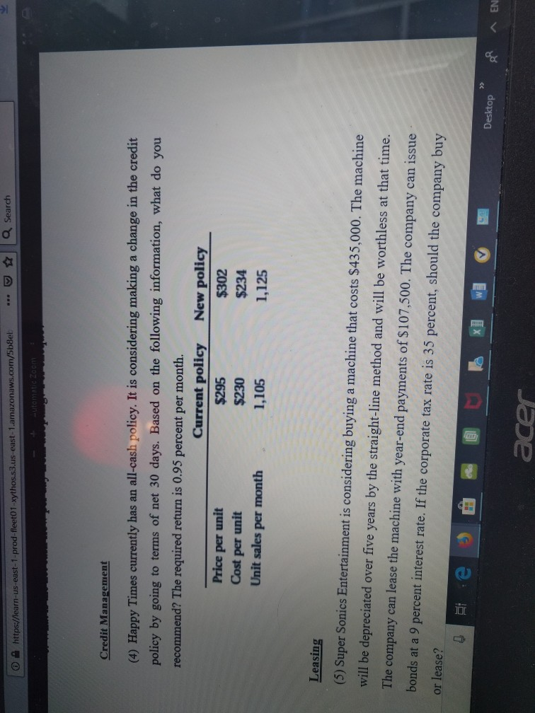2 https:/learn-us-east-1-prod-fleet01-xythos.s3.us-east-1.amazonaws.com/5bBel (4) Happy Times currently has an all-cash policy. It