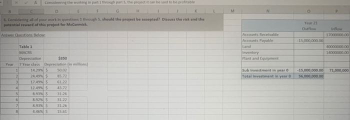 please explain the answer with examples. 6. Considering all of your work