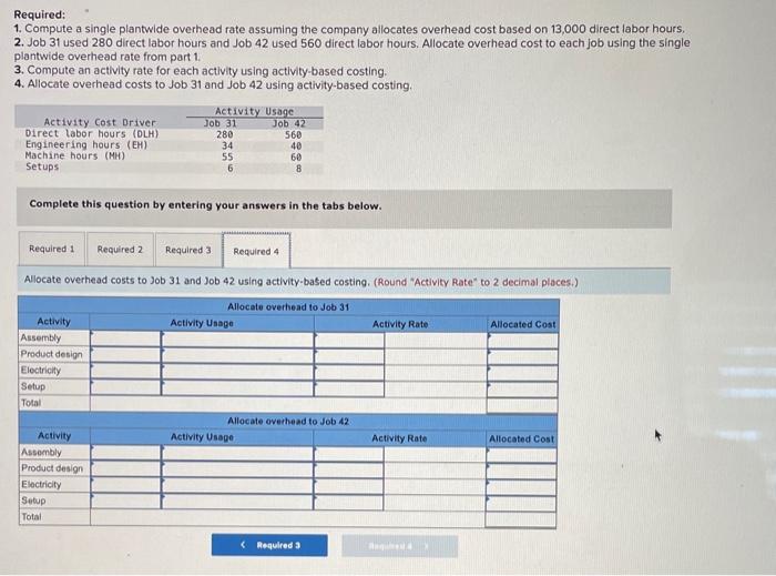 overhead rate assuming the company allocates overhead cost based on 13,000 direct