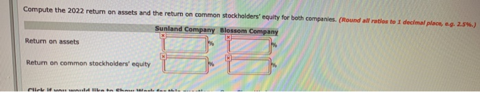Company, two competitors. All balance sheet data are as of December 31,