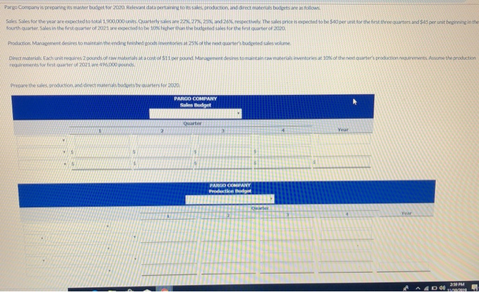 budget. Budgeted sales are $420,000 for April and $500,000 for May. Cost