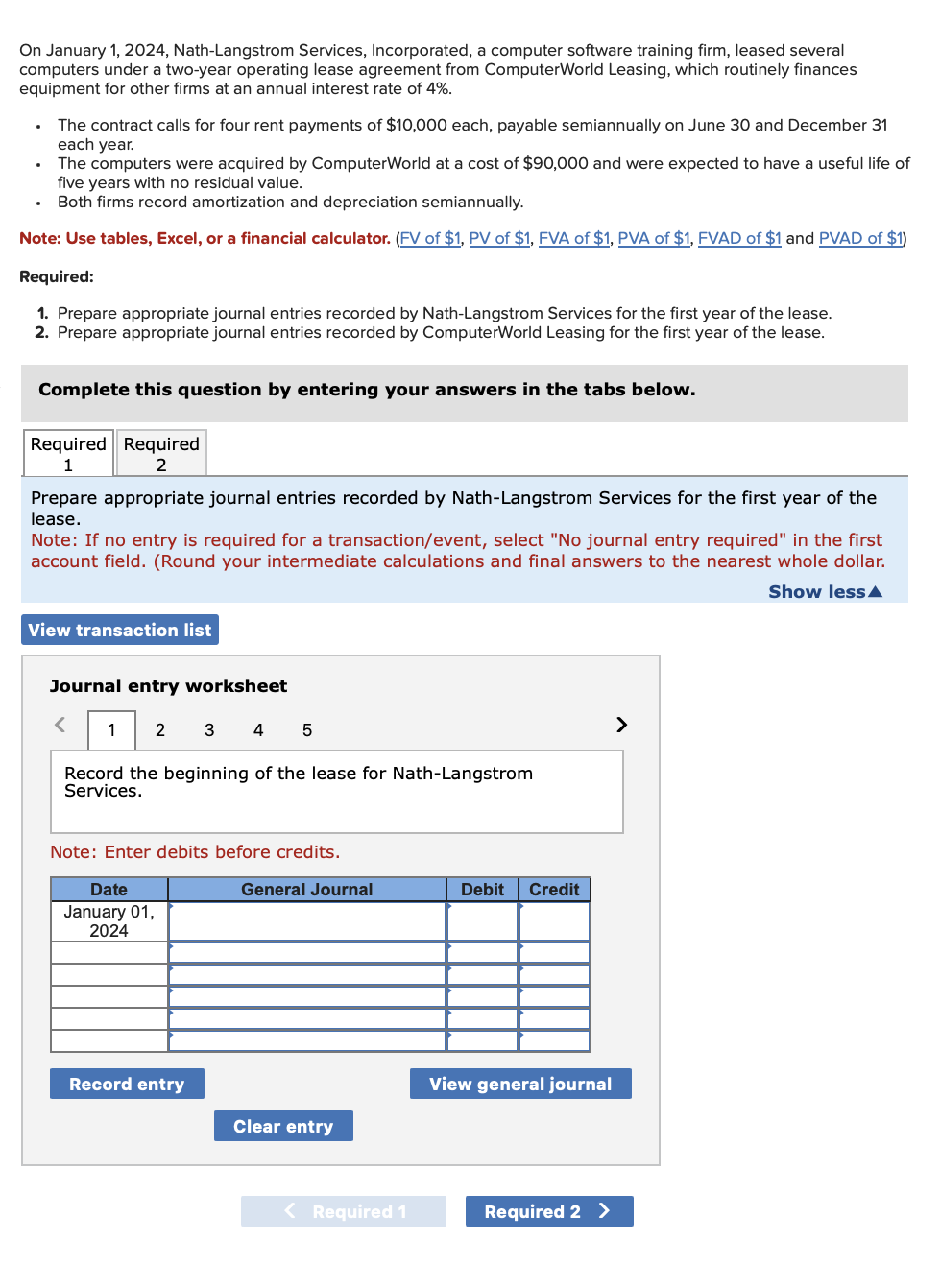  On January 1,2024, Nath-Langstrom Services, Incorporated, a computer software training firm,