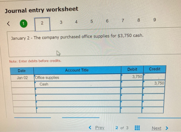 impact of each entry The financial statements are automatically generated based on