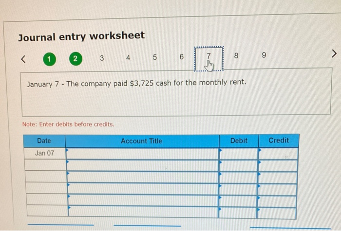 to a customer. Jan. 5 The company paid $12,050 cash to settle