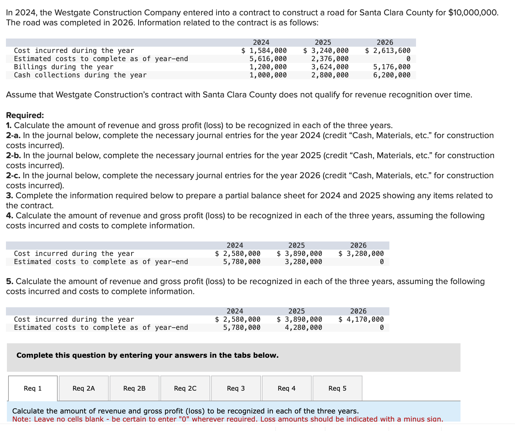 I also need Req 2A, 2B and 2C. Please help me!! 5.
