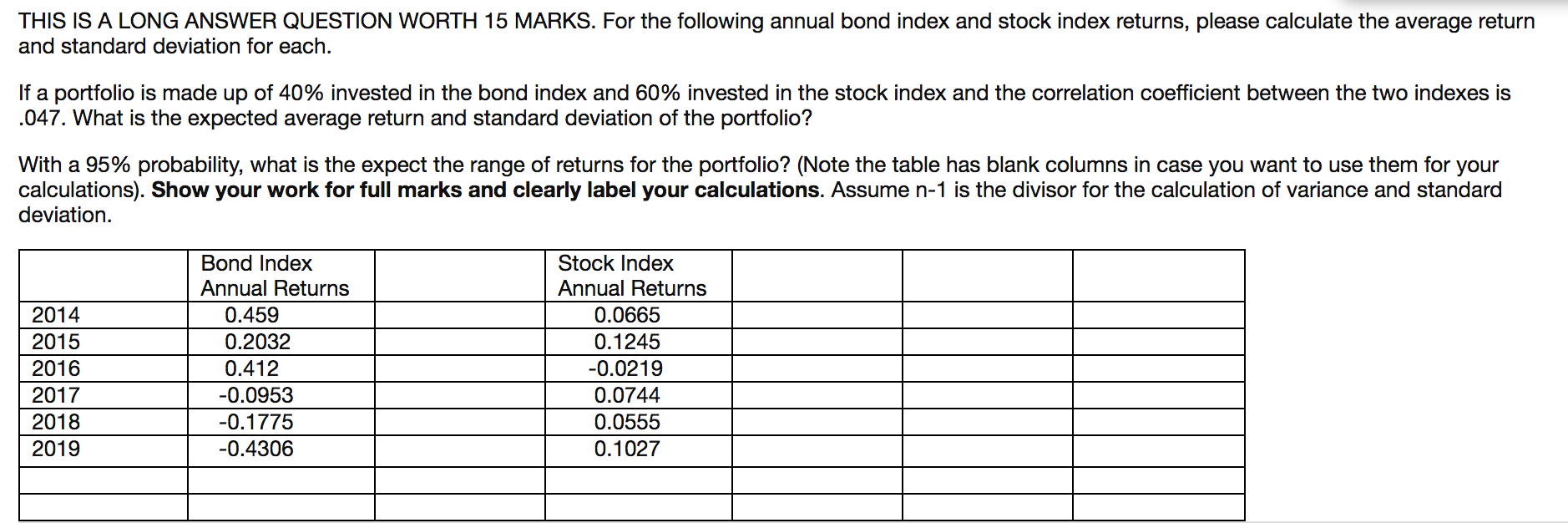 THIS IS A LONG ANSWER QUESTION WORTH 15 MARKS. For the