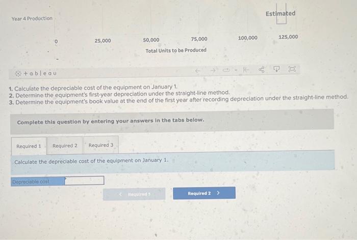 we oversee the accounting for new equipment purchased on January 1 .