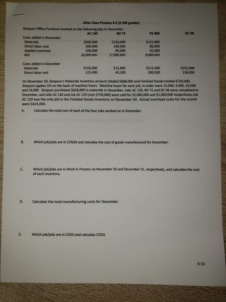  PS 400 DC 48 After Class Practice 4-2 (2 HW grades)