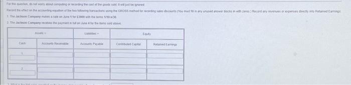  For this question, do not worry about computing or recording the