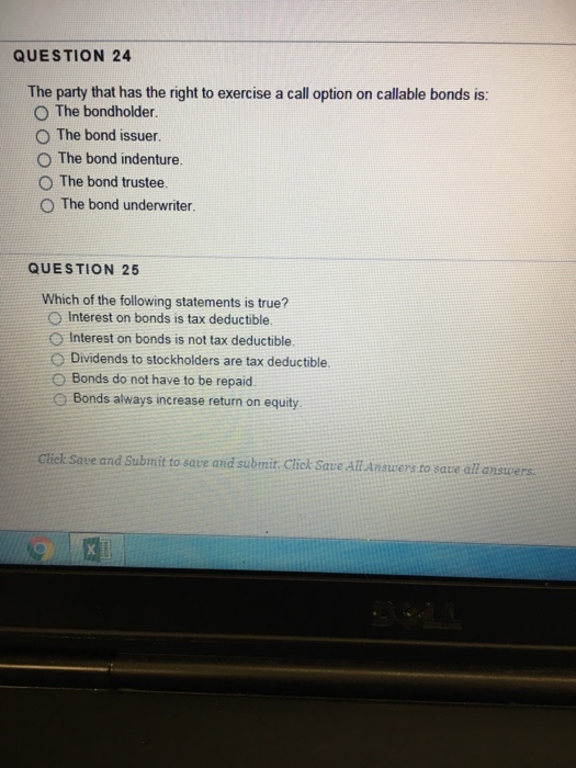  The party that has the right to exercise a call option