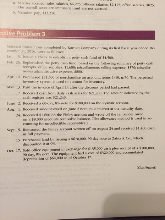 Comprehensive problem 3 question 5 on third picture Make a balance
