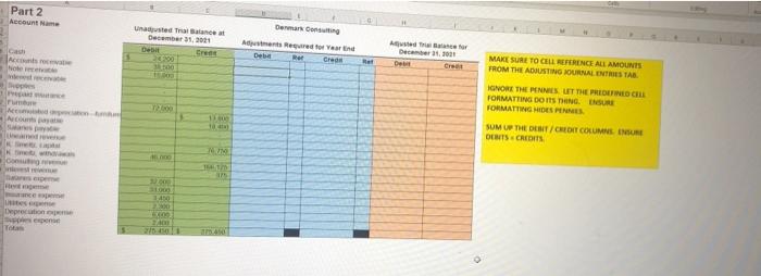 receivable Supplies Prepaid insurance Furniture Accumulated depreciation-furniture Accounts payable Salaries payable Unearned