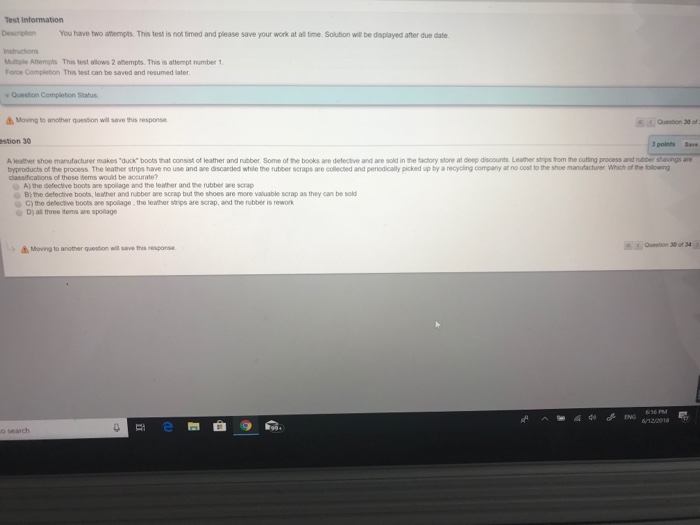 Question 29 Which of the following is true of performance measurement? A)