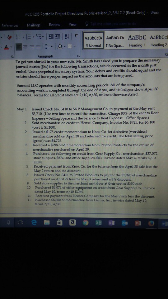  How do I complete these accounting problems? This is the beginning