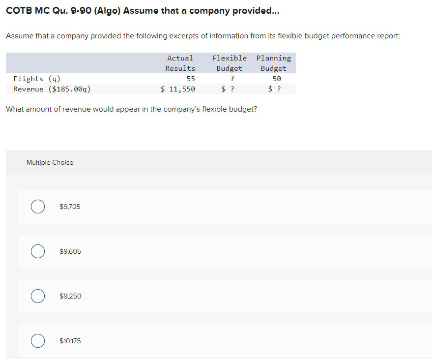 please answer i will give a good feedback COTB MC Qu. 9-90