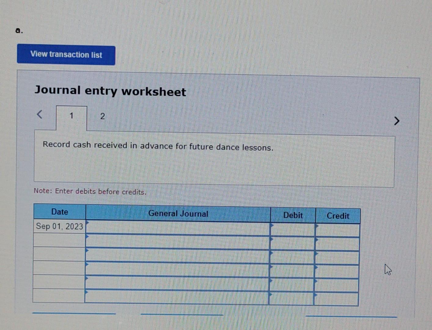 Preparing adjusting entries (annual)-unearned revenue LO4 Splish Splash Art is a centre