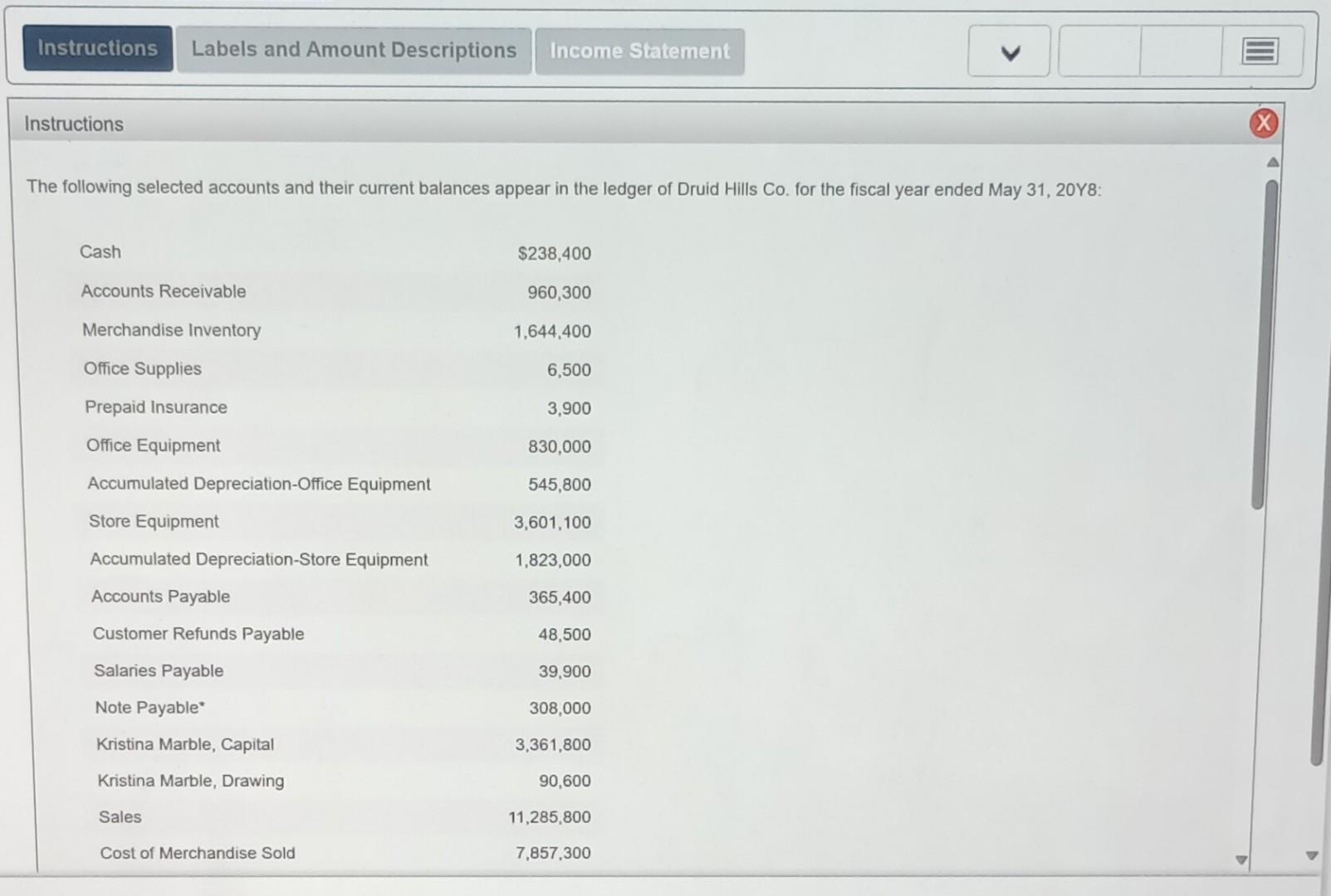  3. Prepare a balance sheet, assuming that the current portion of